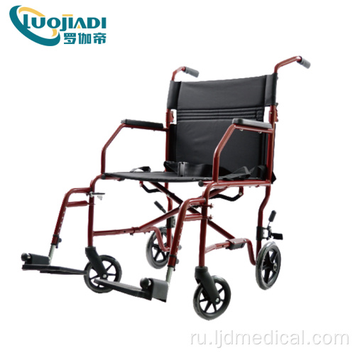 Инвалидная коляска для переноса из алюминия и стали с ручным управлением